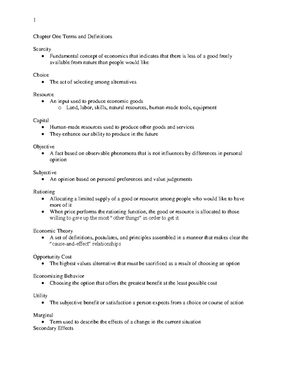Chapter One Terms - Della - 1 Chapter One Terms and Definitions ...