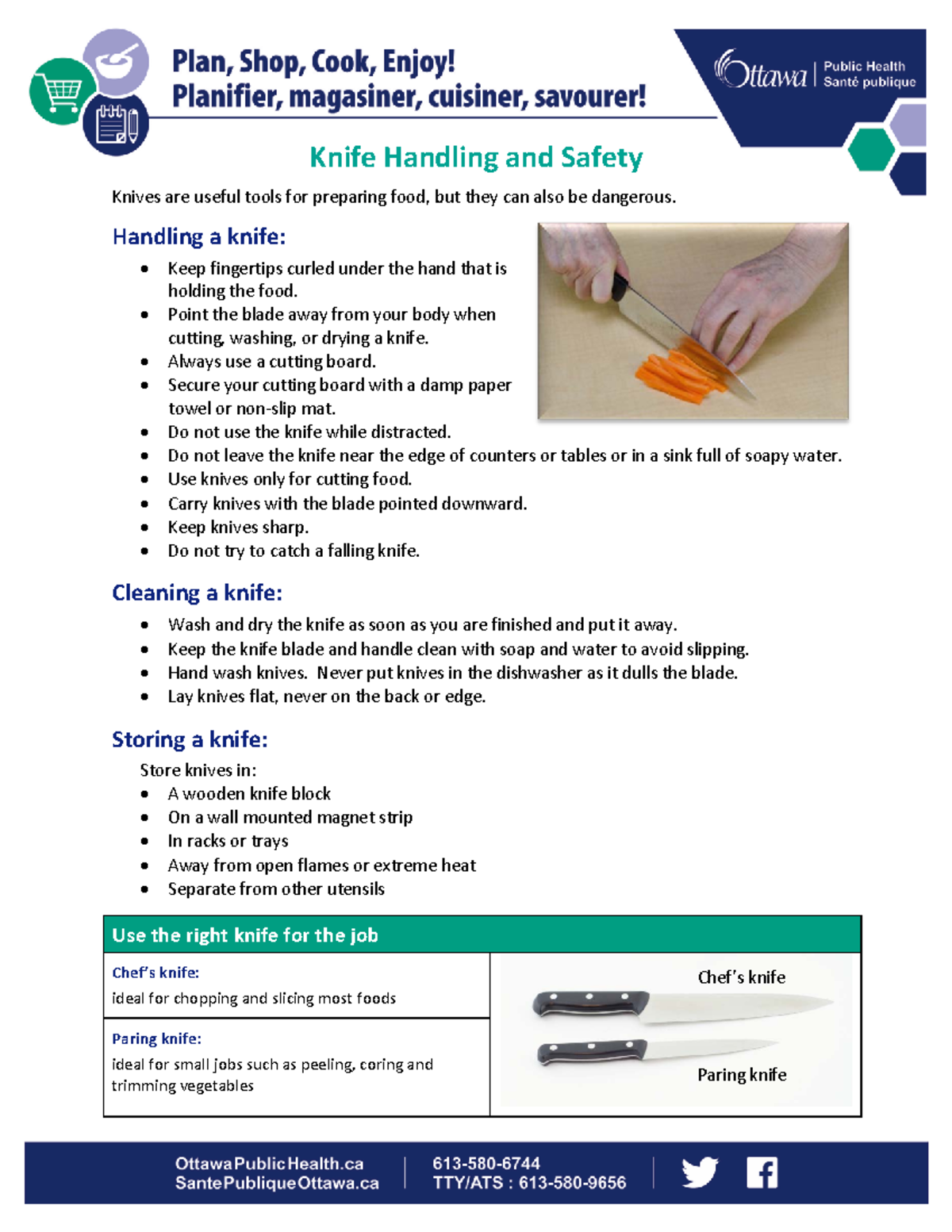 Knife safety en Knife Handling and Safety Knives are useful tools for