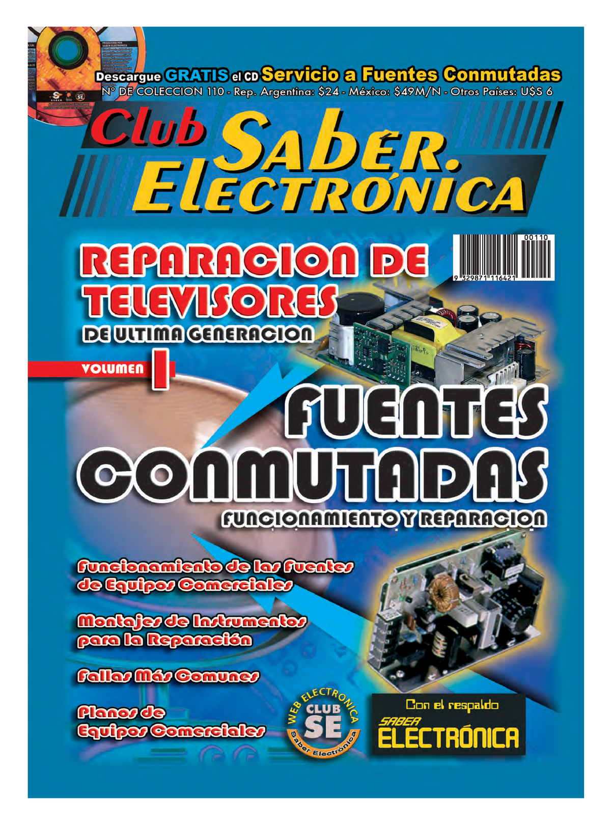 Club Saber Electrónica - Reparación de televisores de última generación.  Vol. 1 - Las fuentes - Studocu
