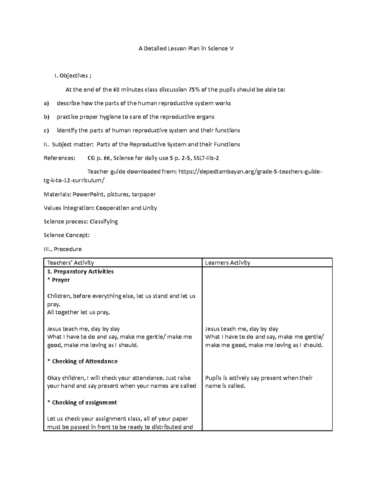 Quarter II Reproductive Systems Natividad Buhong final 2 - A Detailed ...