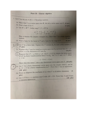 Section 1 - math8210 lecture notes - 1 Completeness In real analysis we ...