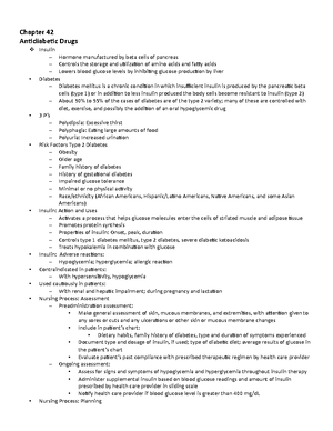 Chapter 19- Antianxiety drugs outline - Chapter 19 Antianxiety Drugs ...