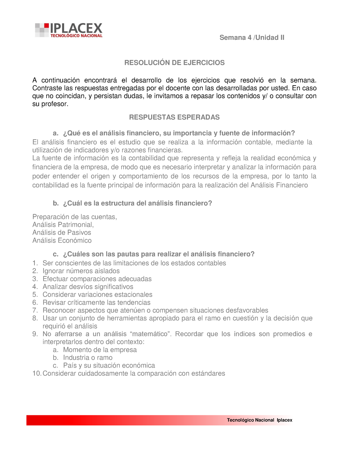 Prueba 4 Finanzas Corto Plazo - Semana 4 /Unidad II Tecnológico ...