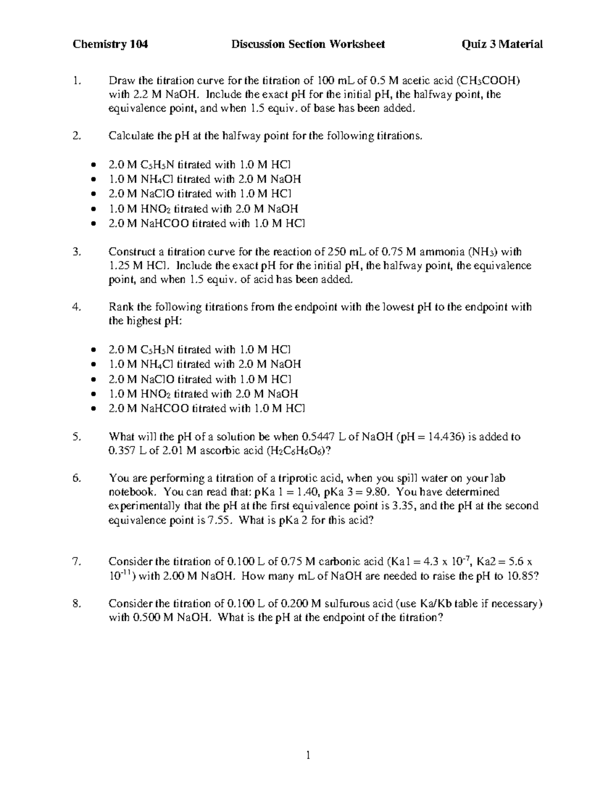 Quiz+3+Materials+Fall+22 - Draw the titration curve for the titration ...
