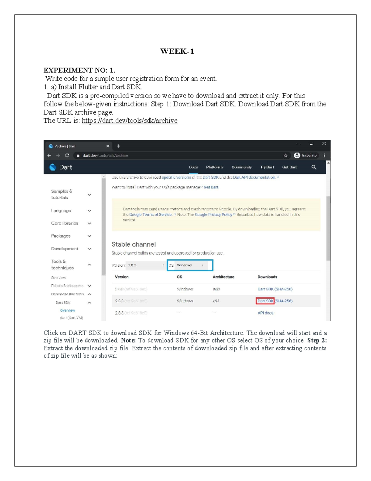 Experiment - 1 - WEEK- 1 EXPERIMENT NO: 1. Write code for a simple user ...