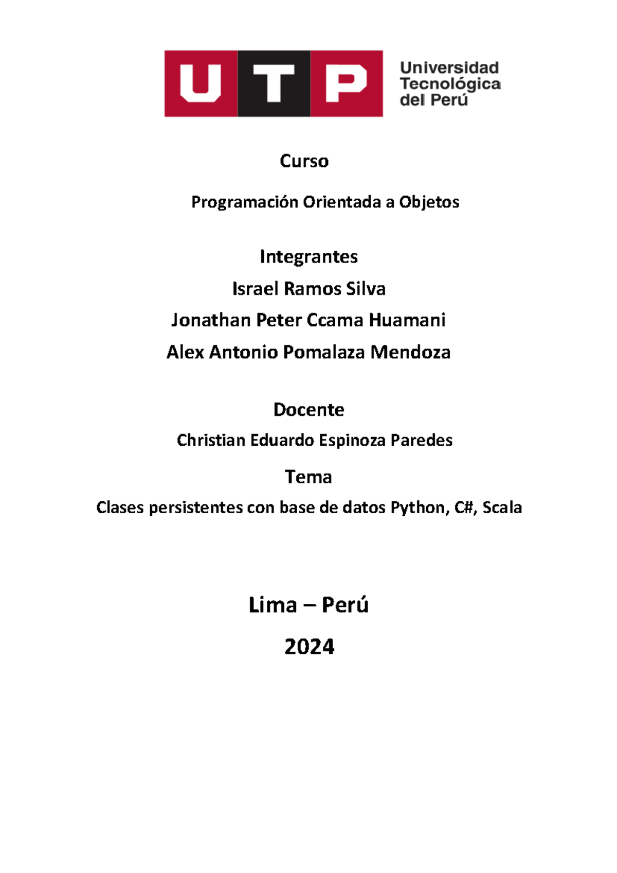 Clases persistentes POO2 - Curso Programación Orientada a Objetos ...