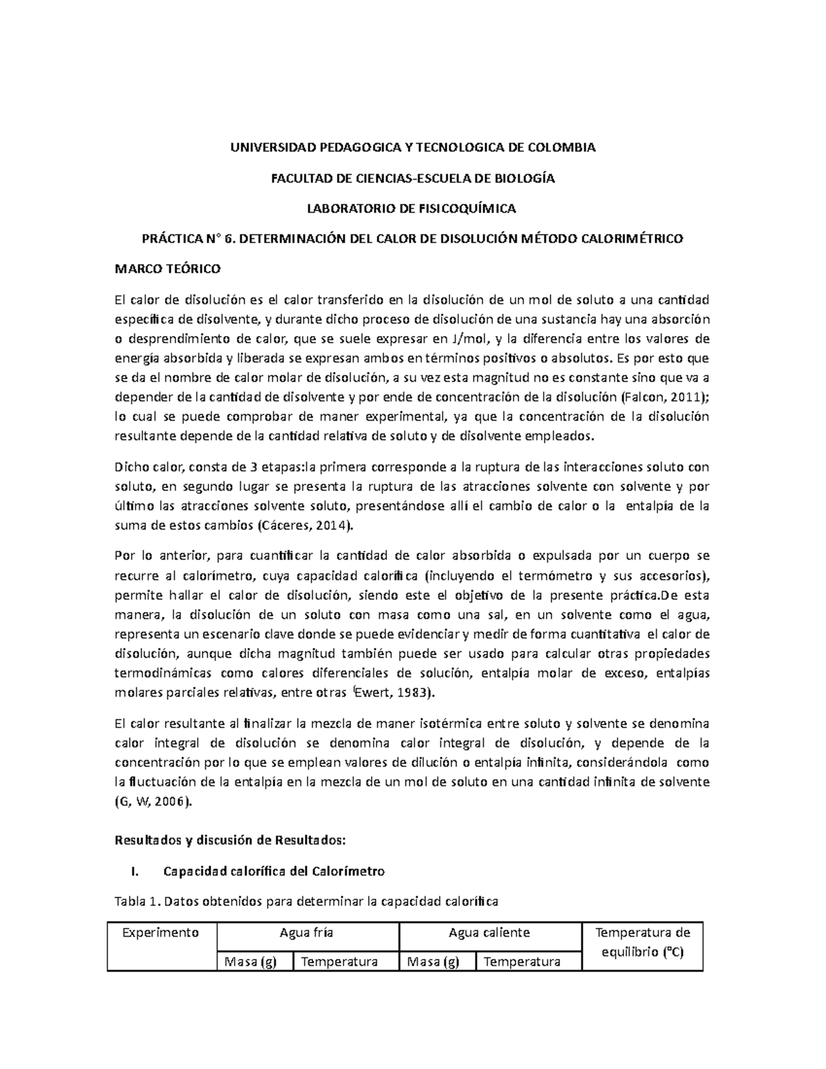 Determinación De Calor De Disolución – DJKZFH