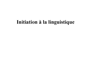 Les Différents Niveaux De Langue - Initiation à La Linguistique - Studocu