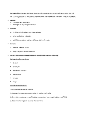 Pathophysiology lecture 1 &2 notes sept 9 revised - Pathophysiology ...