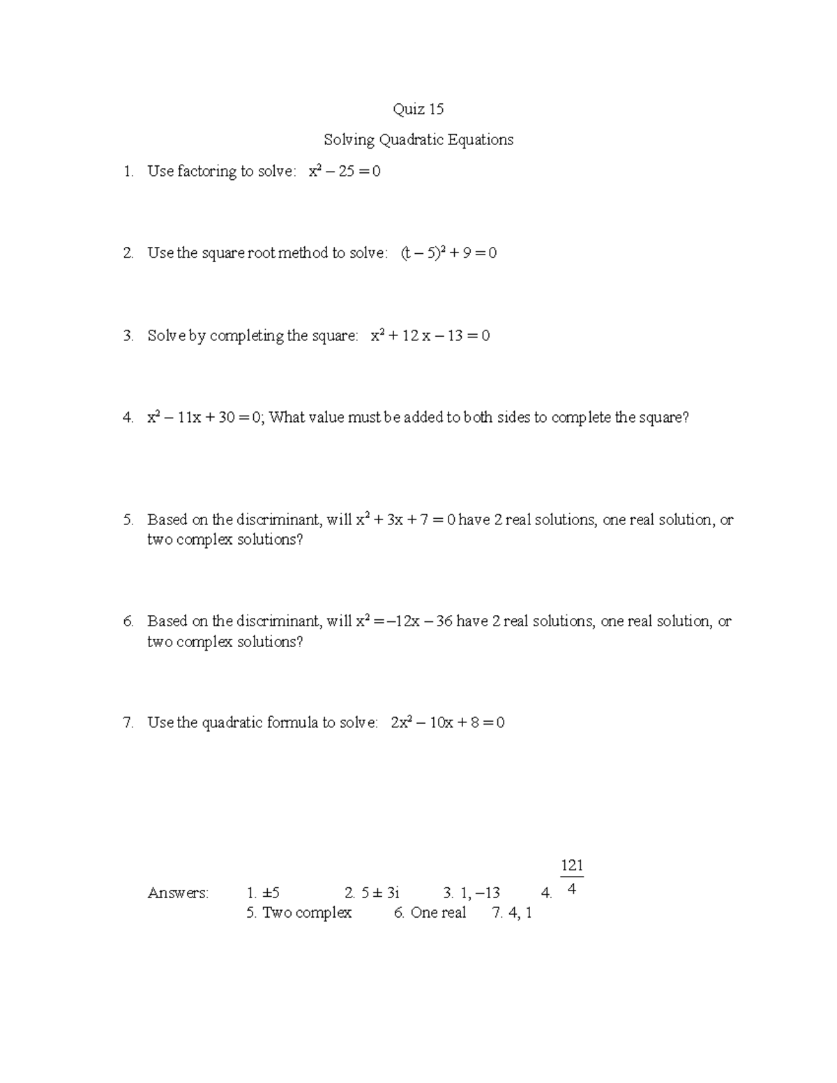 quiz15-sample-quiz-15-solving-quadratic-equationsquiz-15-use