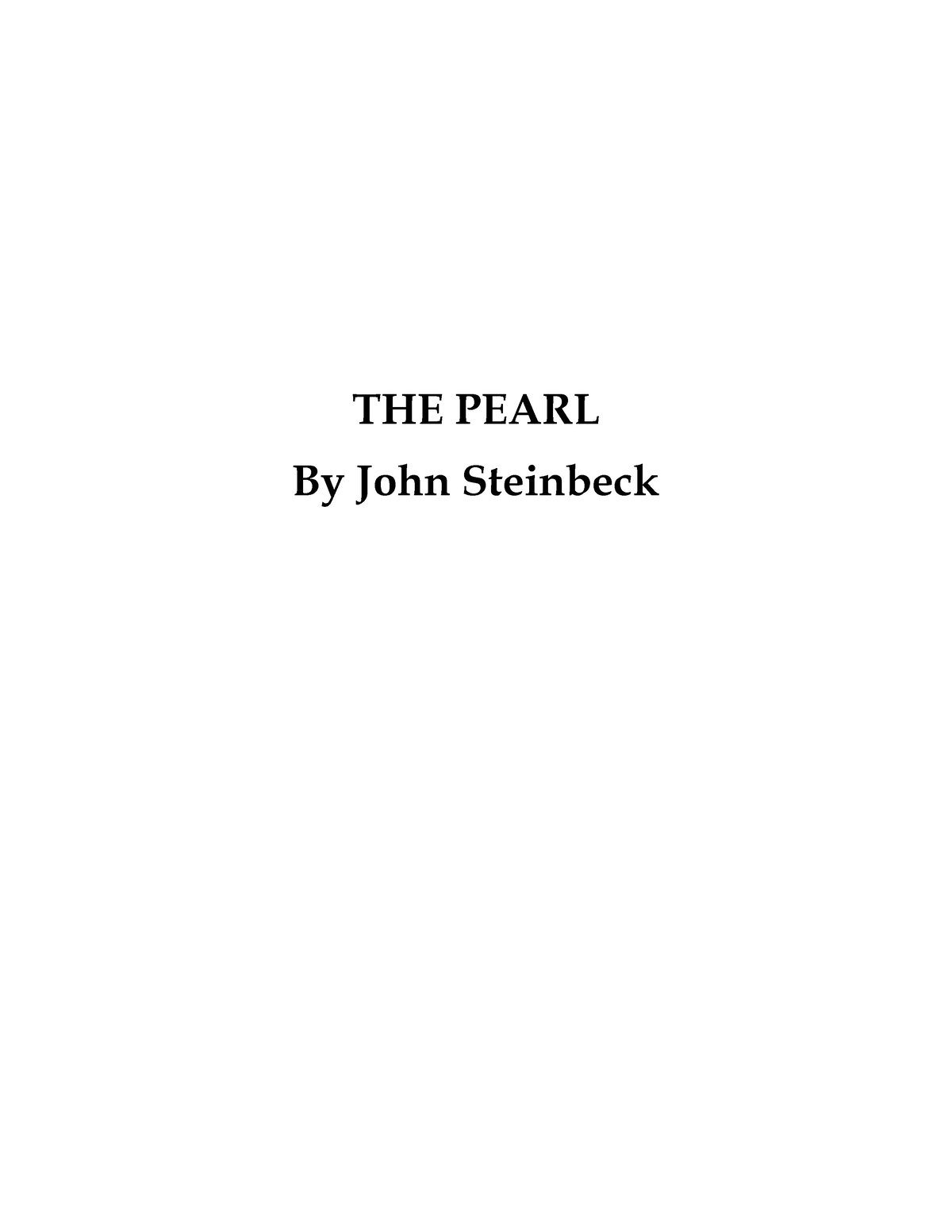 essays on the pearl pdf