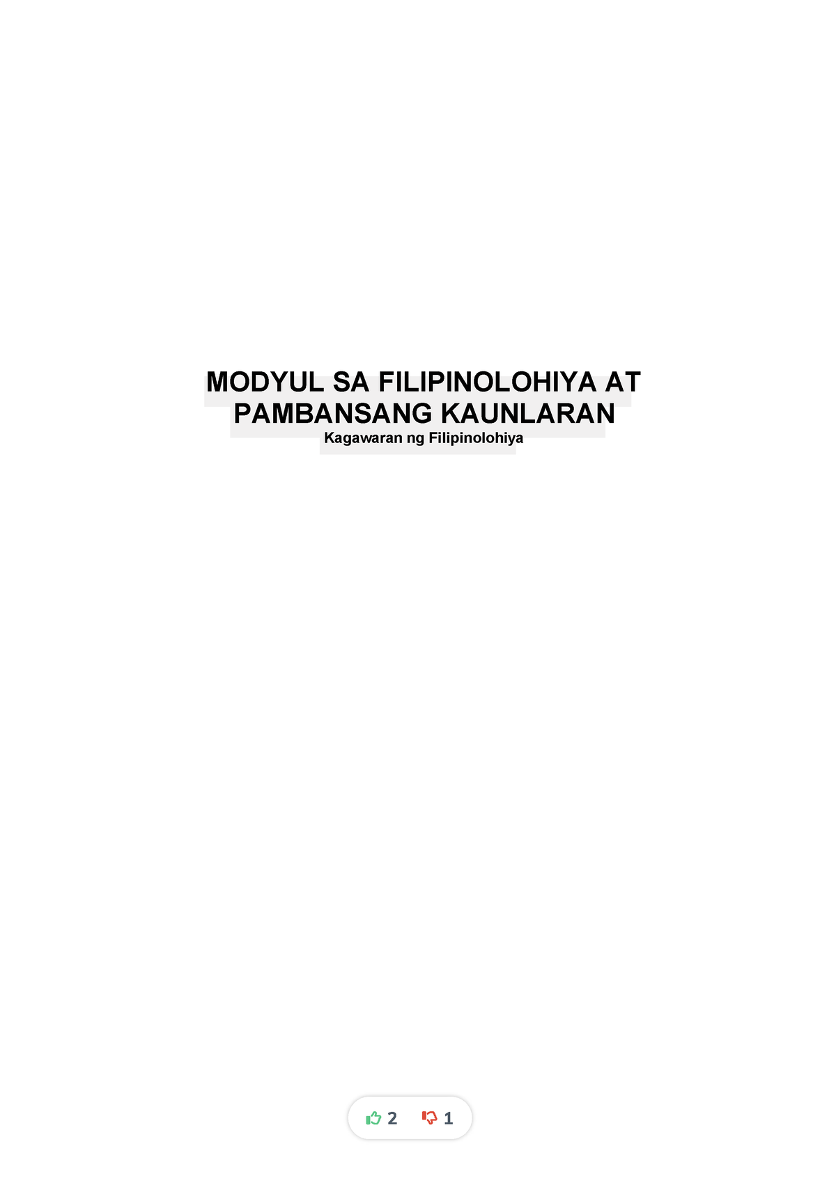 Modyul Sa Filipinolohiya At Pambansang Kaunlaran Pdf Modyul Sa Sexiezpix Web Porn 5795