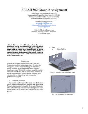 1AI - Lecture Notes 1 - Mechatronics - Studocu