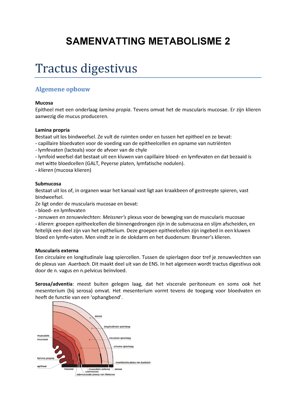 Samenvatting Metabolisme II: Compleet - SAMENVATTING METABOLISME 2 ...