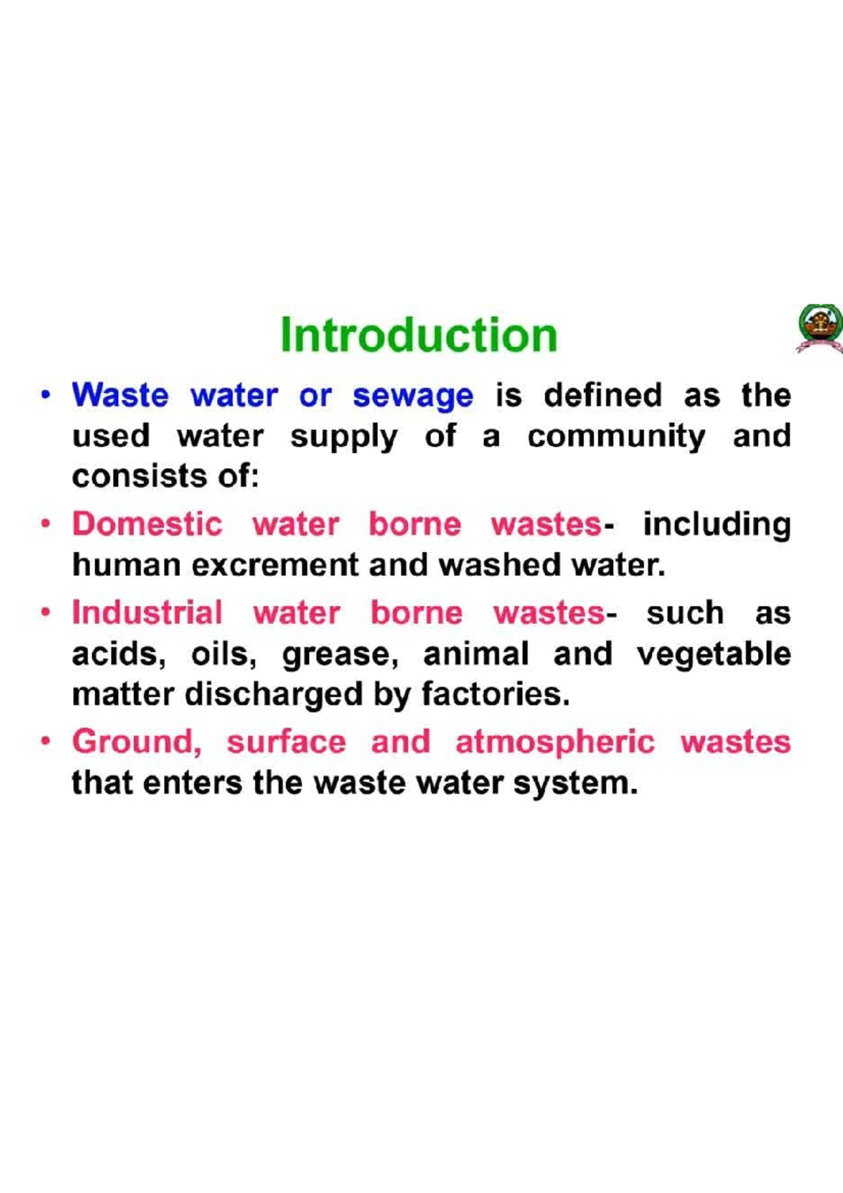 Waste water treatment PDF General microbiology Studocu