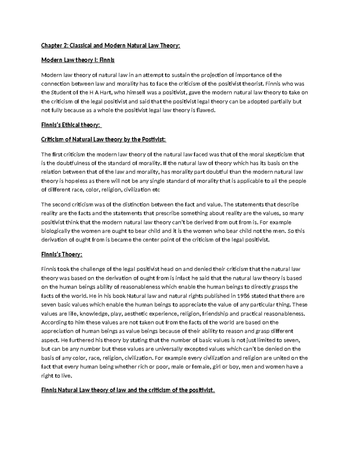 Chapter 2 - Summary Jurisprudence and legal theory - ####### Chapter 2 ...