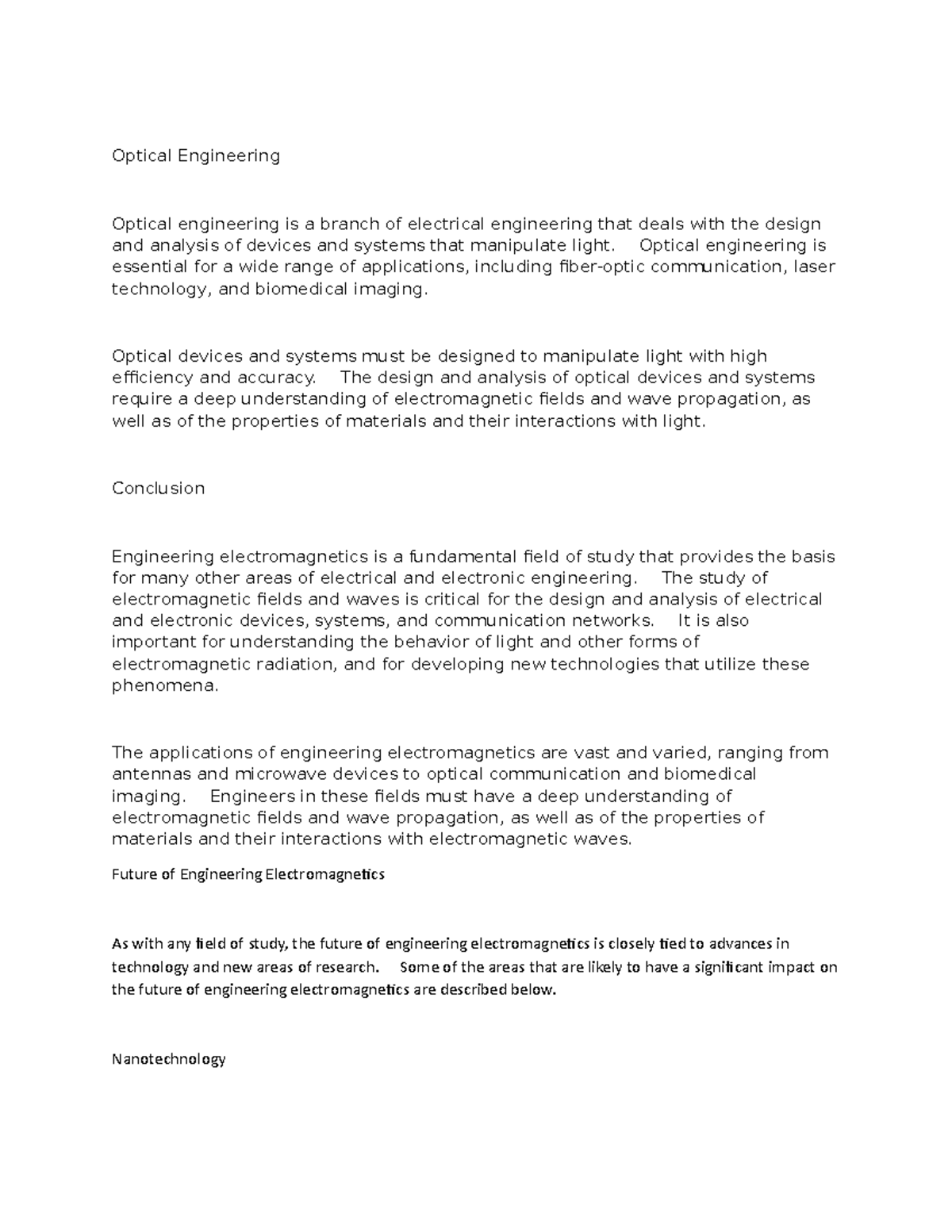 Engineering 2 Optical Engineering Optical