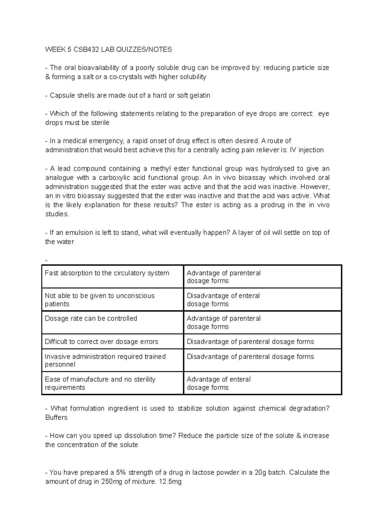 WEEK 5 CSB432 LAB Quizzes/ Notes WEEK 5 CSB432 LAB QUIZZES/NOTES The