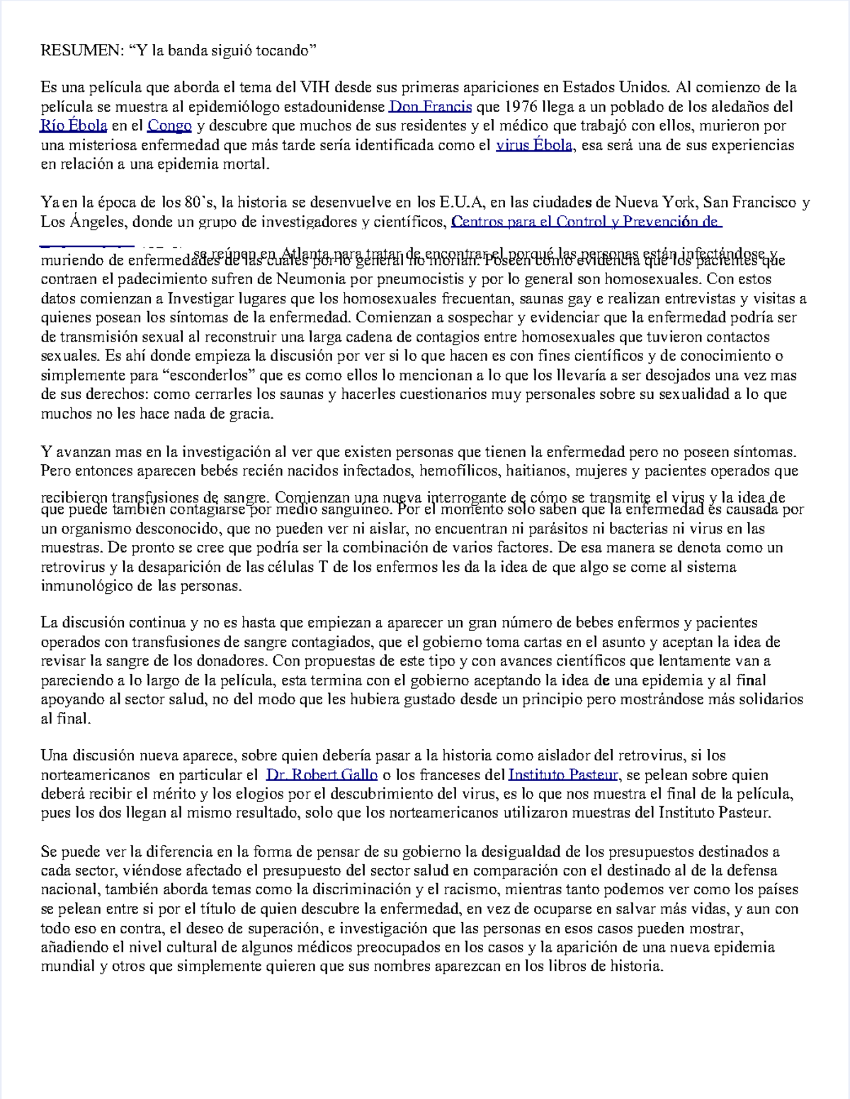 Pdfresumenylabandasiguetocando compress RESUMEN “Y la banda