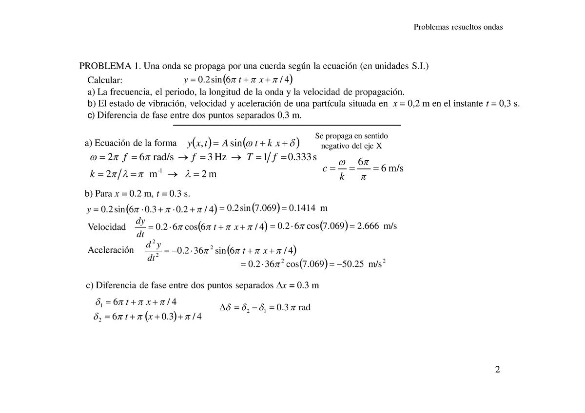 S04.s2 - Ejercicios Desarrollados De Ondas Mecanicas - ####### 2 ...