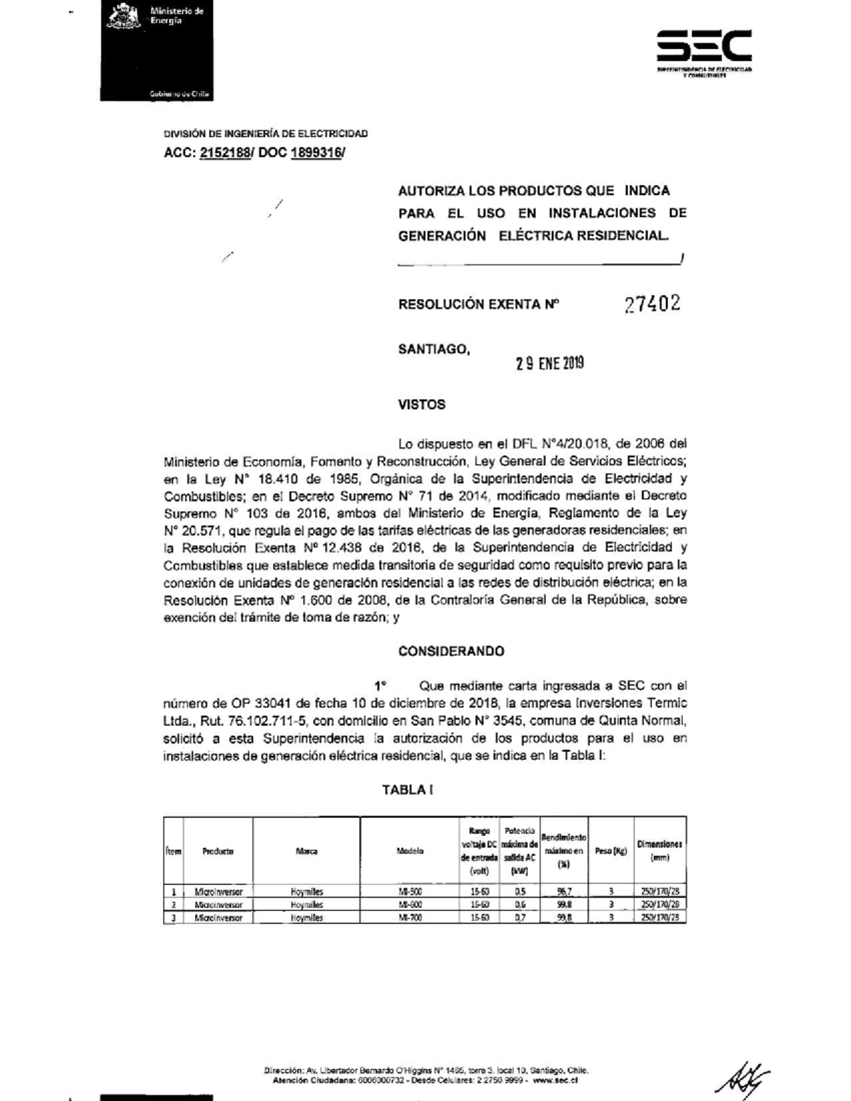 SEC Microinversores - Electricidad 1 - Studocu