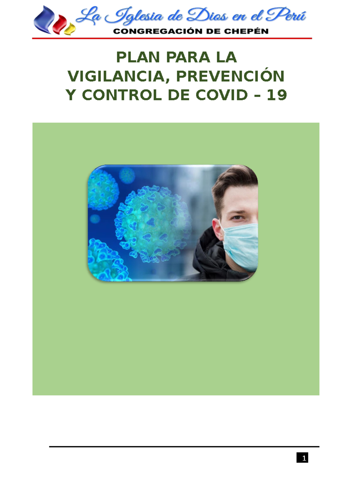 PLAN Covid 19 - Final docx - 1 PLAN PARA LA VIGILANCIA, PREVENCIÓN Y ...