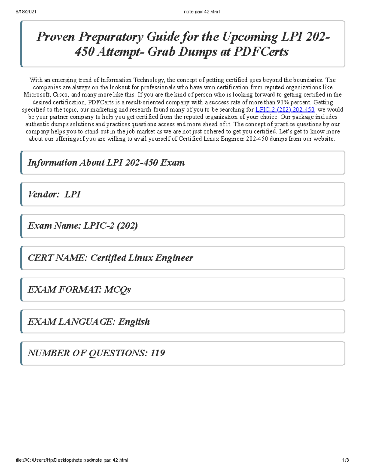 Latest Insight: Why Students Fail In LPI 202-450 Exam?(August 2021) - 8 ...