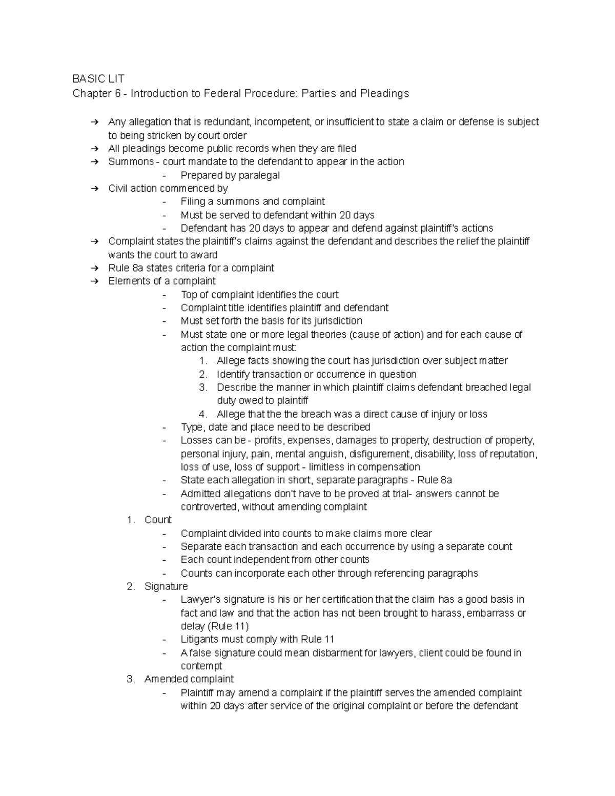 Chapter 6 - Notes & Vocab - BASIC LIT Chapter 6 - Introduction to ...