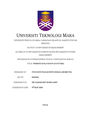 Assignment Project Declaration Form - Final - FACULTY OF BUSINESS AND ...