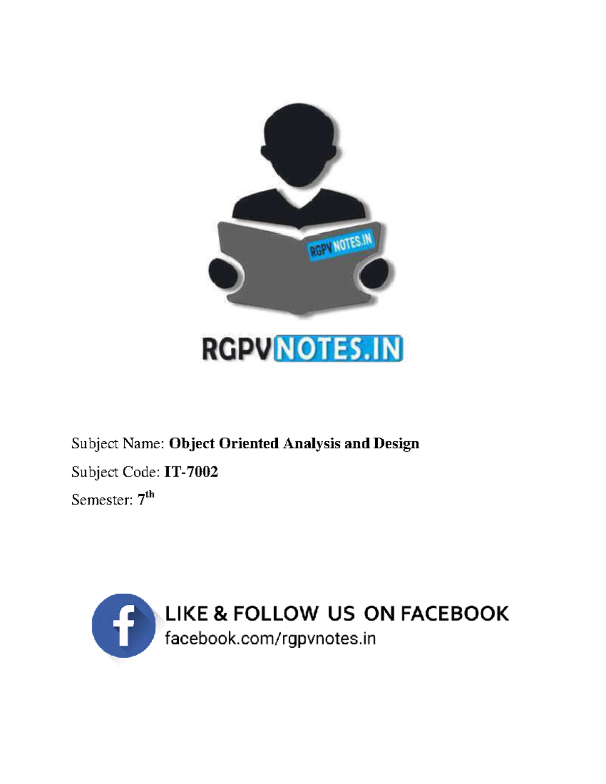 Unit 1 - Object Oriented Analysis and Design - www - Warning: TT ...