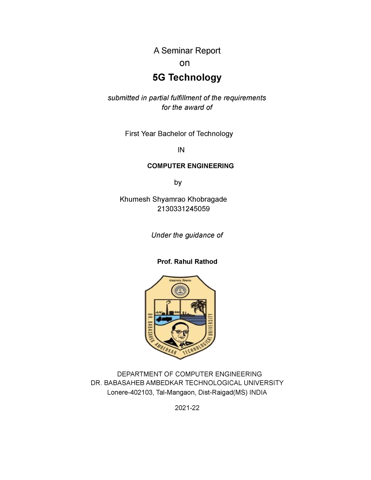 dissertation on 5g technology