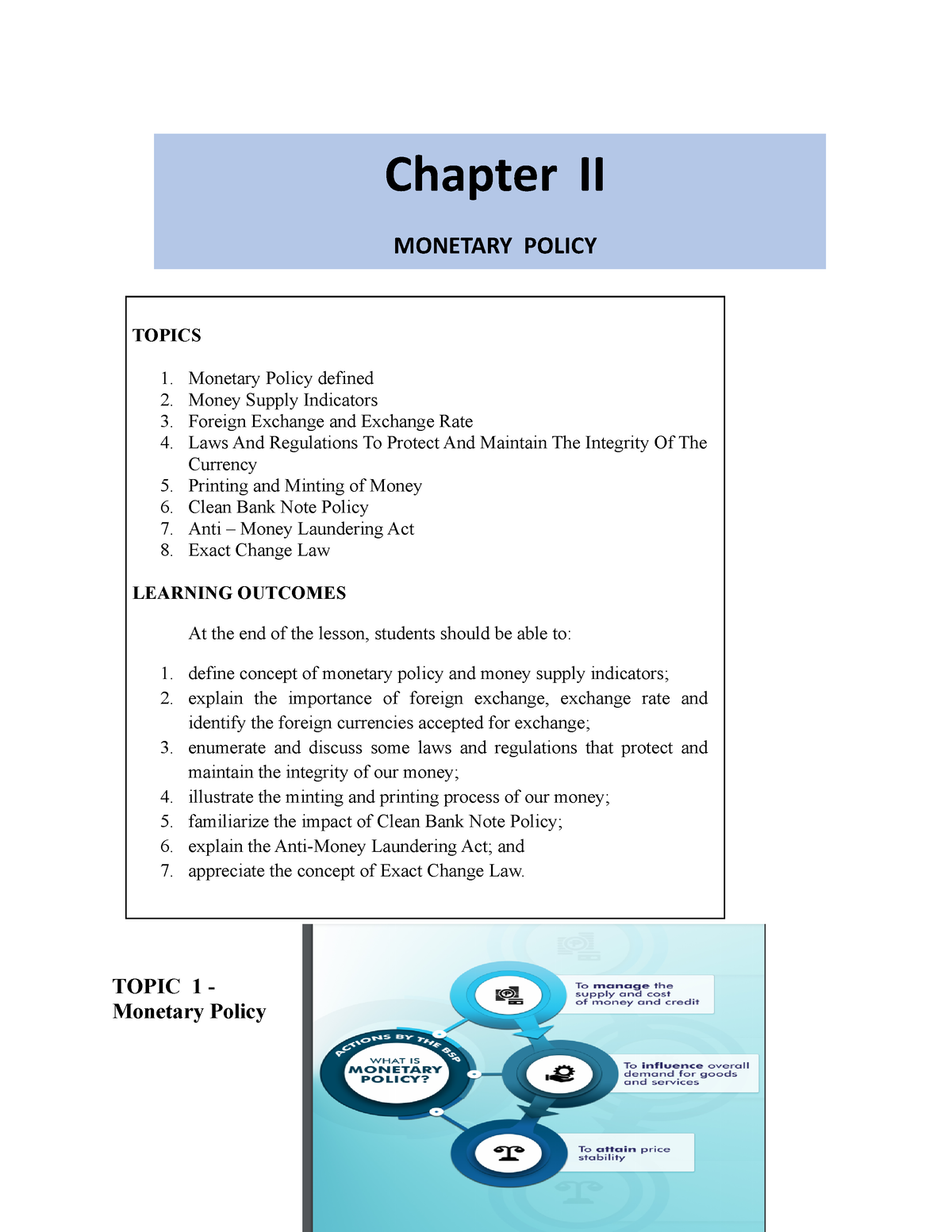 thesis topics on monetary policy