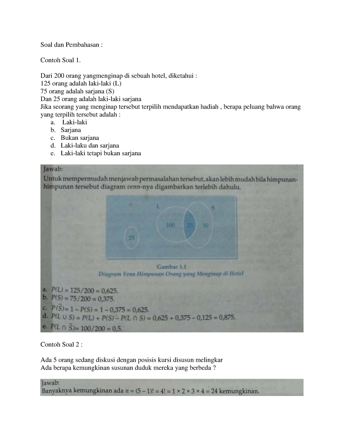 [M6] Soal-soal Probabilitas - Soal Dan Pembahasan : Contoh Soal 1. Dari ...