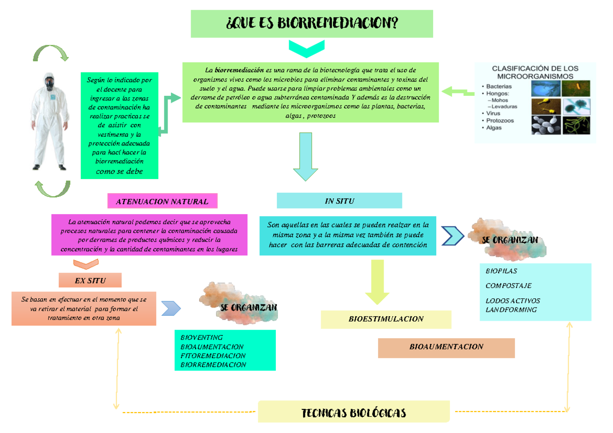 Mapa conceptual - trabajo sincronico - ¿QUE ES BIORREMEDIACION? La