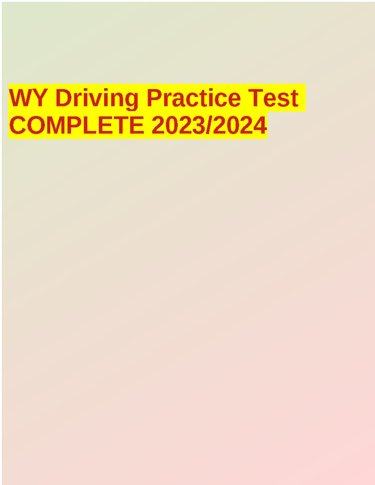 Driving test - COMPLETE 2023/ What does a broken line on the pavement ...