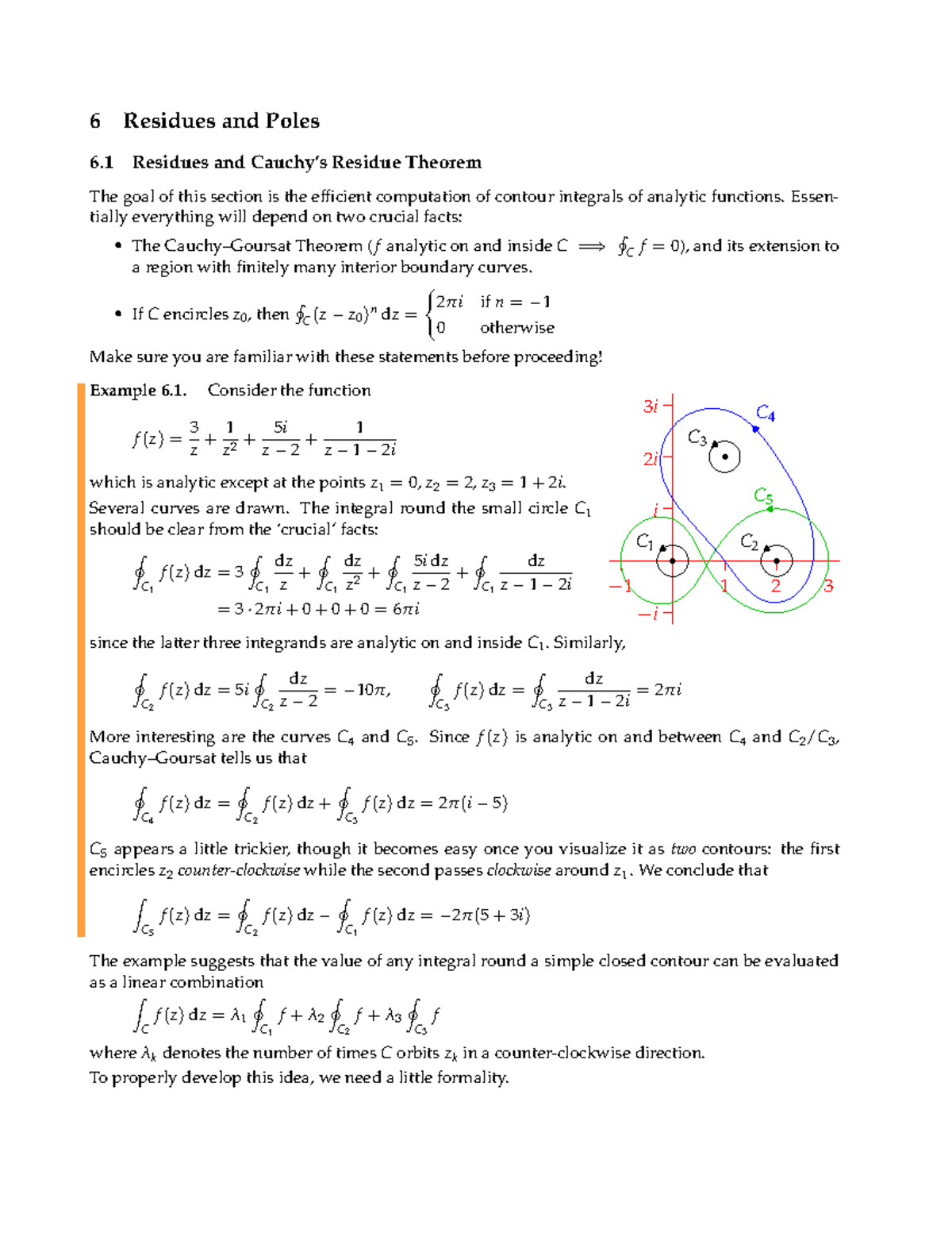 6residues - 6 Residues and Poles 6 Residues and Cauchy’s Residue ...