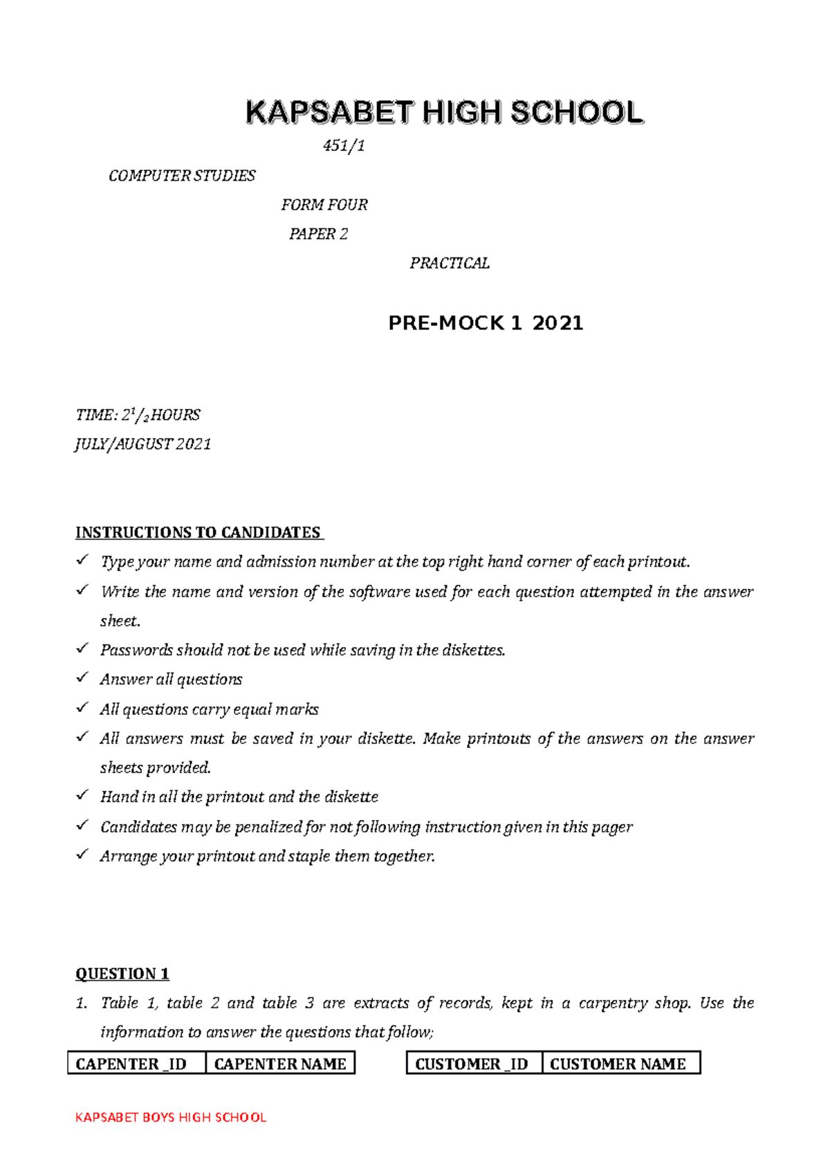Computer- Studies-P2 - 451/ COMPUTER STUDIES FORM FOUR PAPER 2 ...