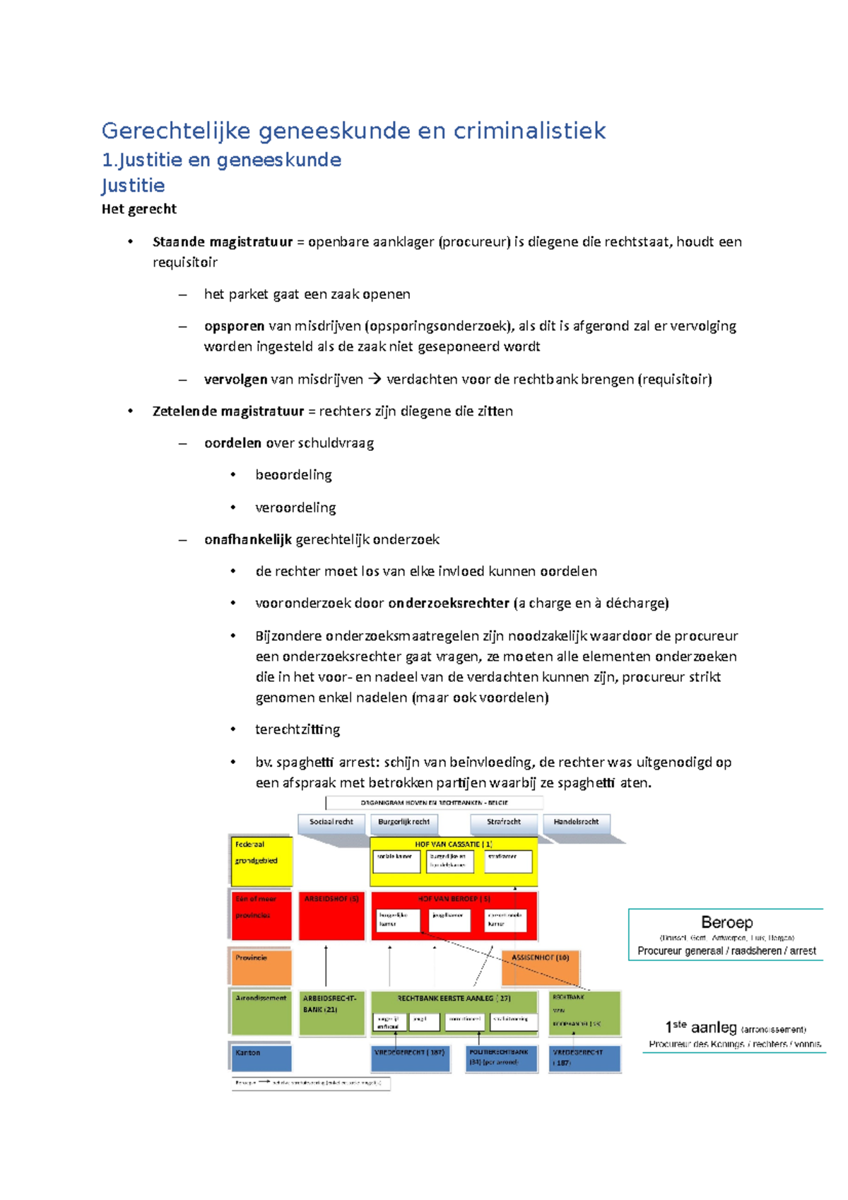 Eigen Samenvatting Ggc - Gerechtelijke Geneeskunde En Criminalistiek 1 ...