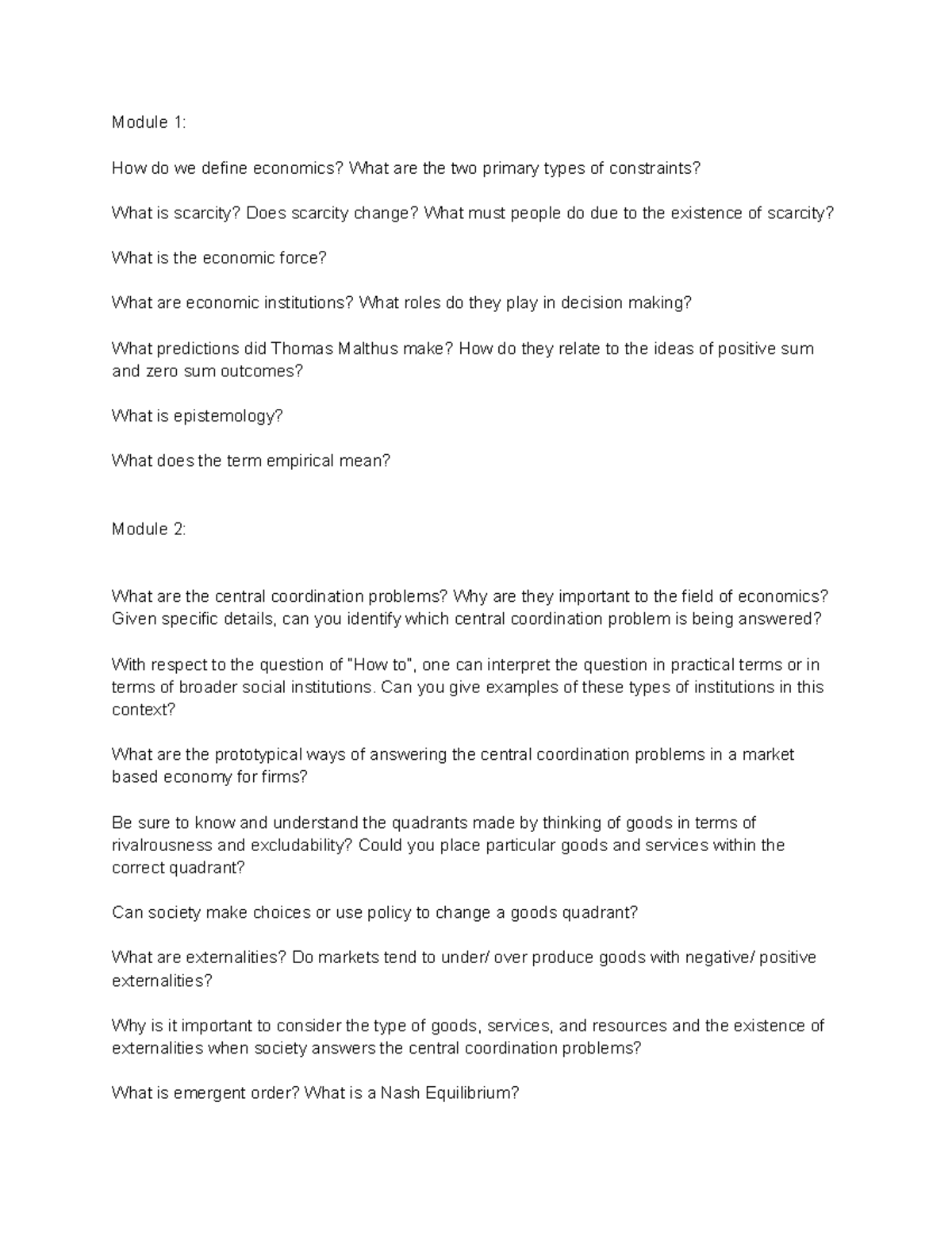 Exam 1 Study Guide This Is For Exam 1 Module 1 How Do We Define Exam 1 Study Guide This Is For Exam 1 Module 1 How Do We Define