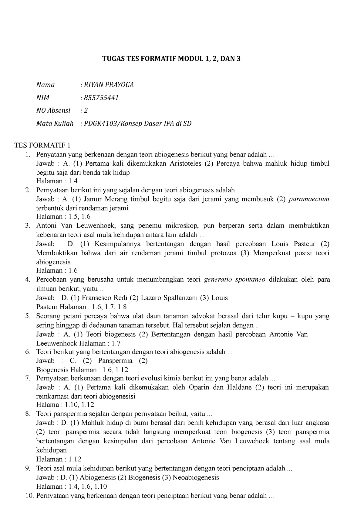 Tugas Tes Formatif 1,2, Dan 3 Riyan Prayoga - TUGAS TES FORMATIF MODUL ...