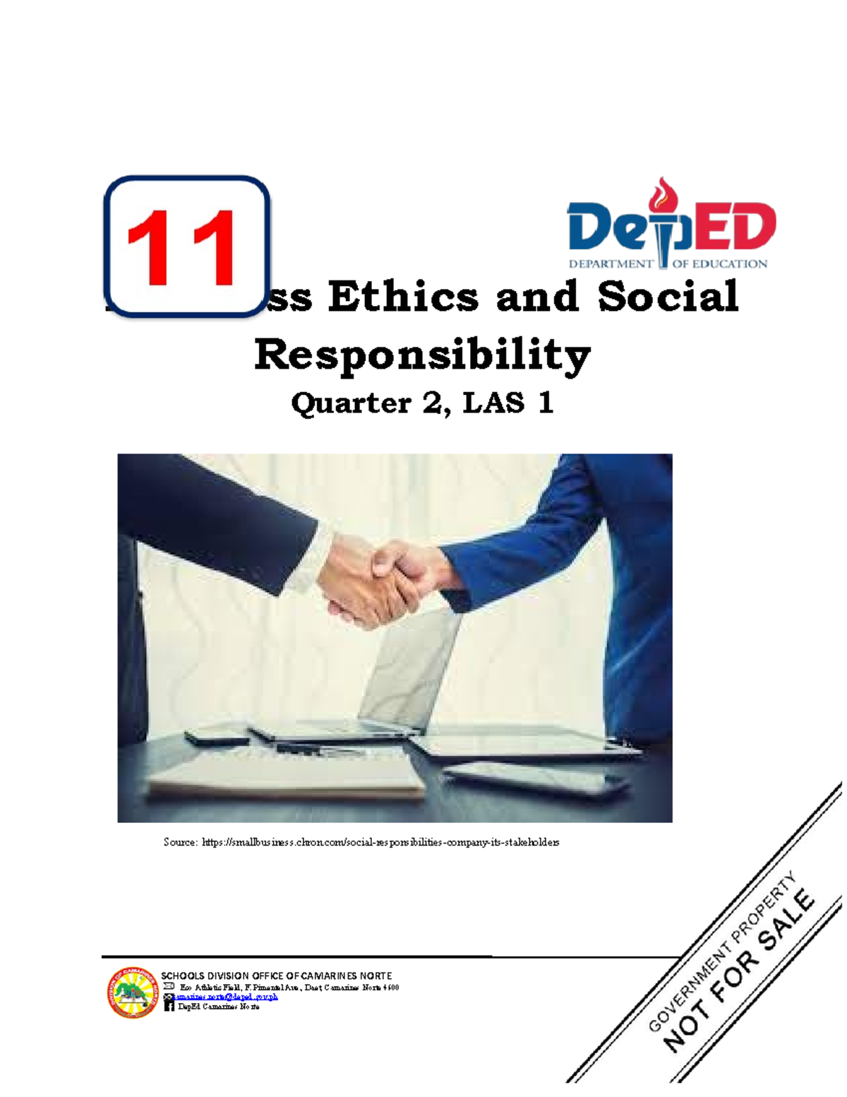 Toaz - Jwhdjsjaj - Business Ethics and Social Responsibility Quarter 2 ...