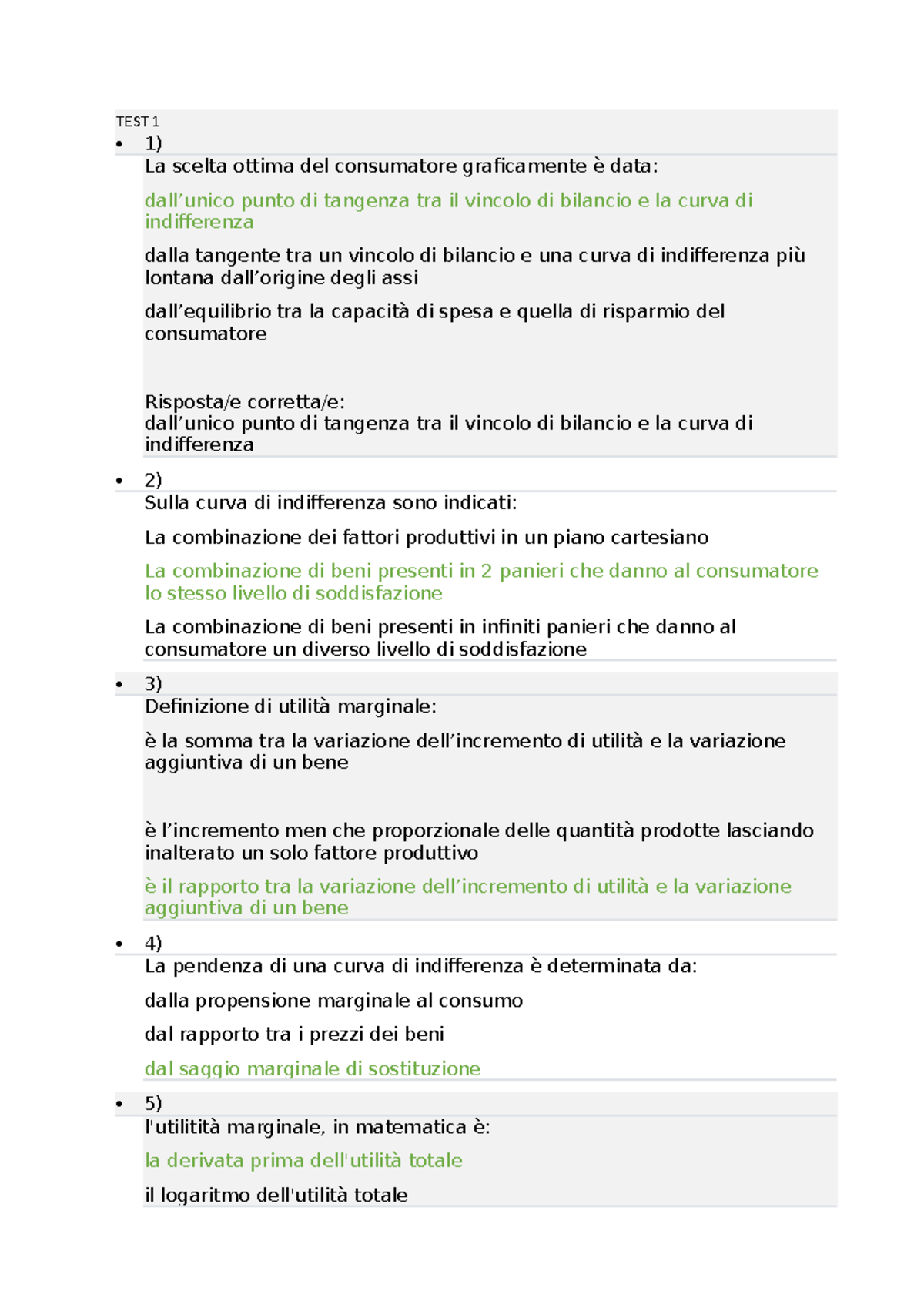 risposte test syllabus intelligenza artificiale
