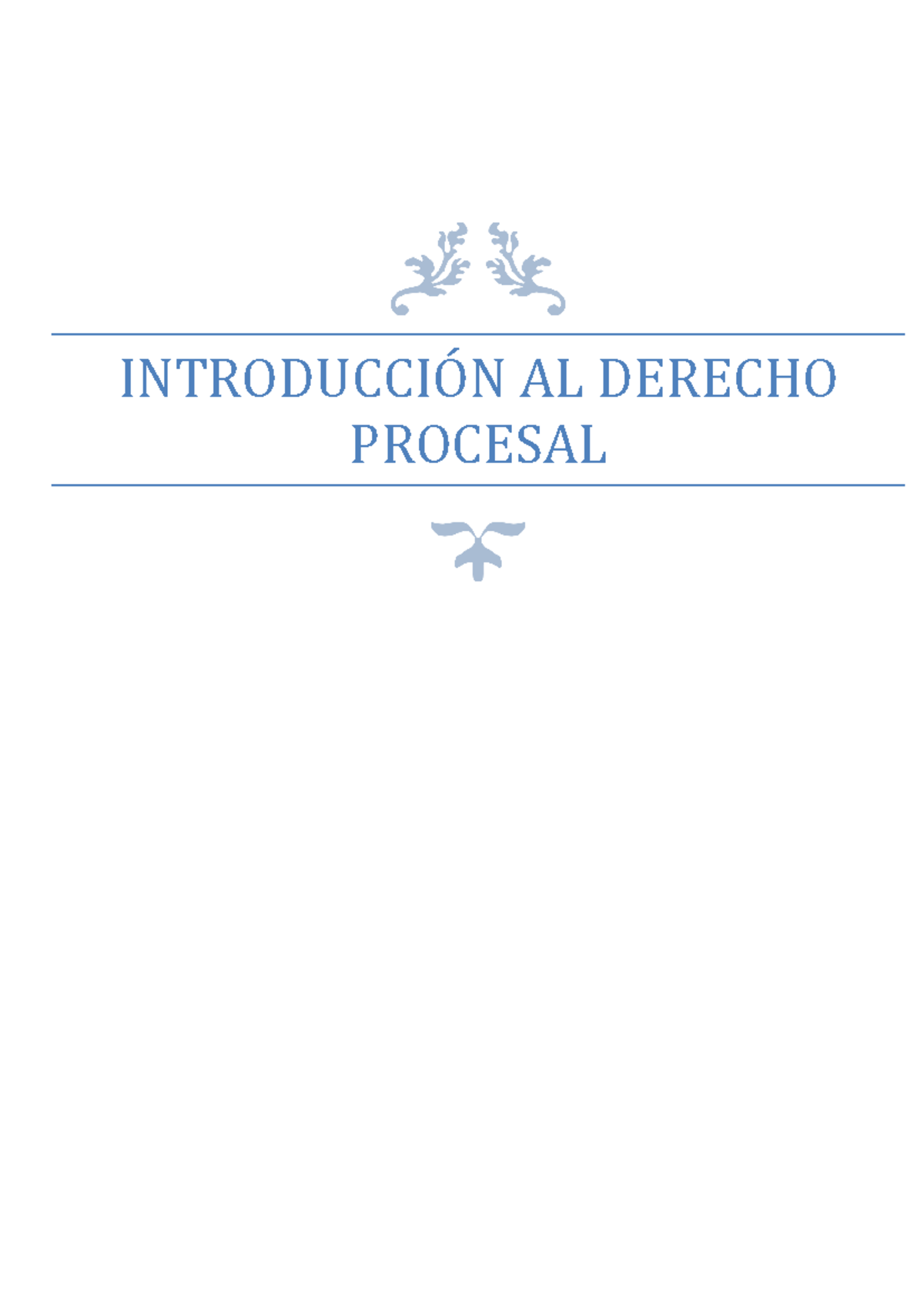 Introducciขn Derecho Procesal (RE) - INTRODUCCIÓN AL DERECHO PROCESAL ...