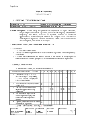 M2 Lab Ex - Computer Application Numerical Methods Laboratory. - MSU ...