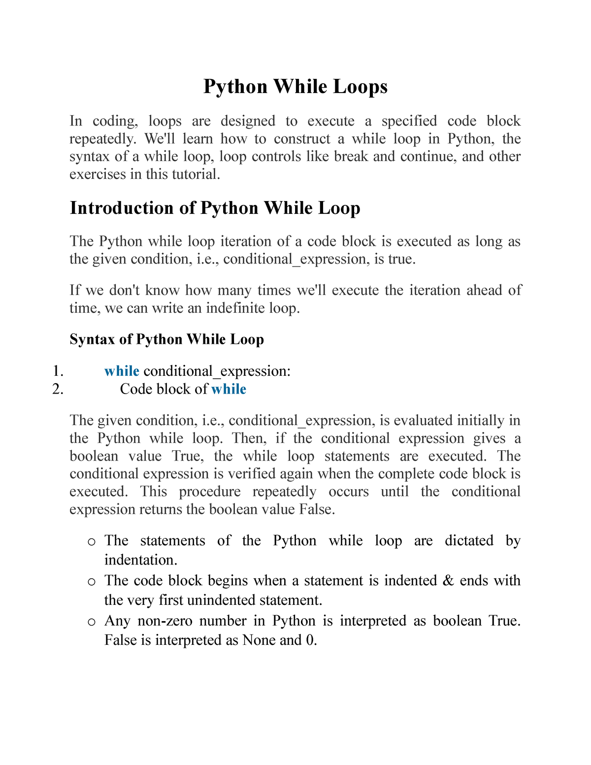 Python While Loops We Ll Learn How To Construct A While Loop In Python The Syntax Of A While