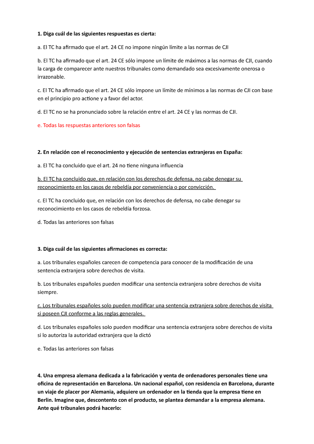 Final 12 Abril 2018, Preguntas Y Respuestas - Diga Cuál De Las ...