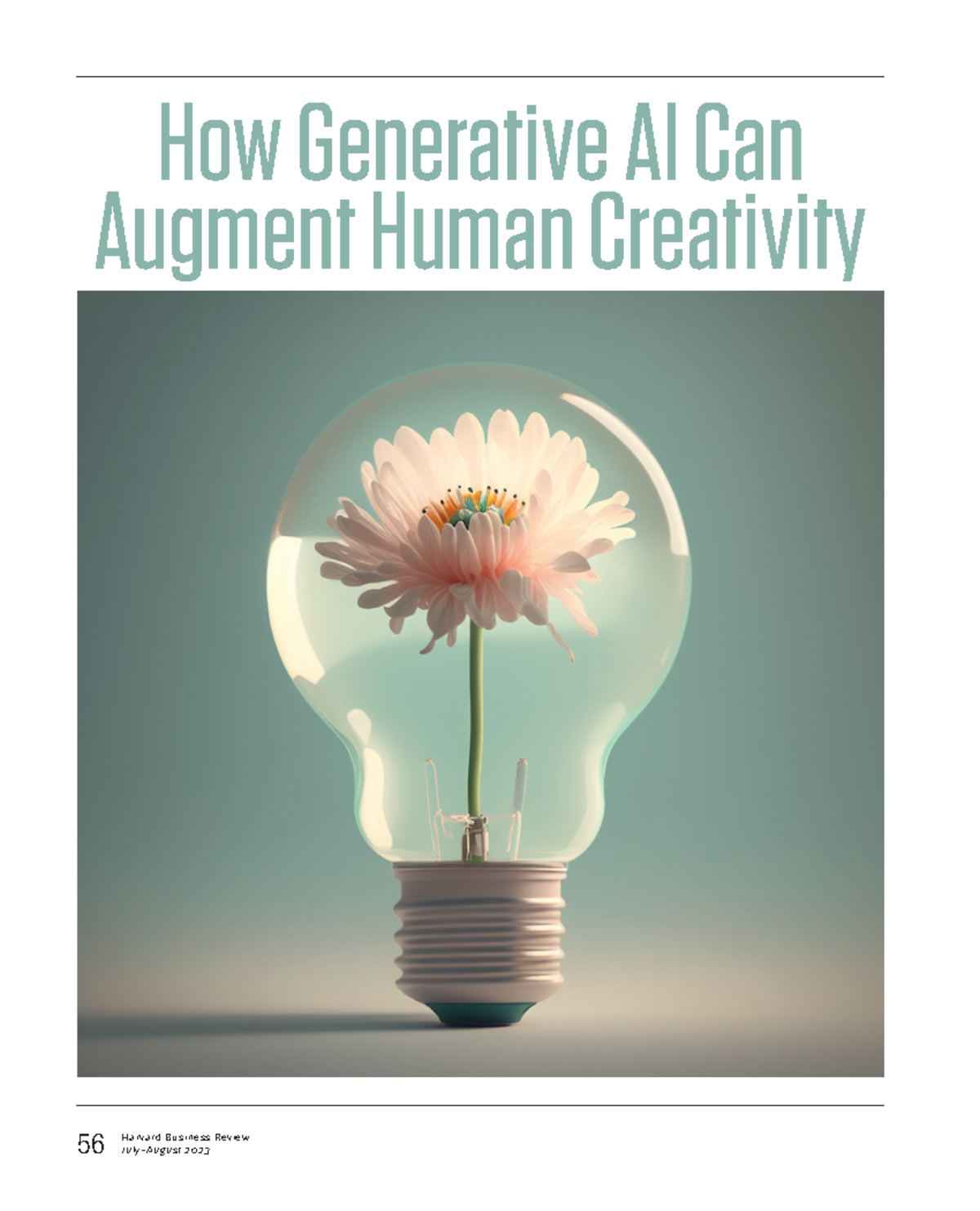 HBR AI & Creativity - ai information - How Generative AI Can Augment ...