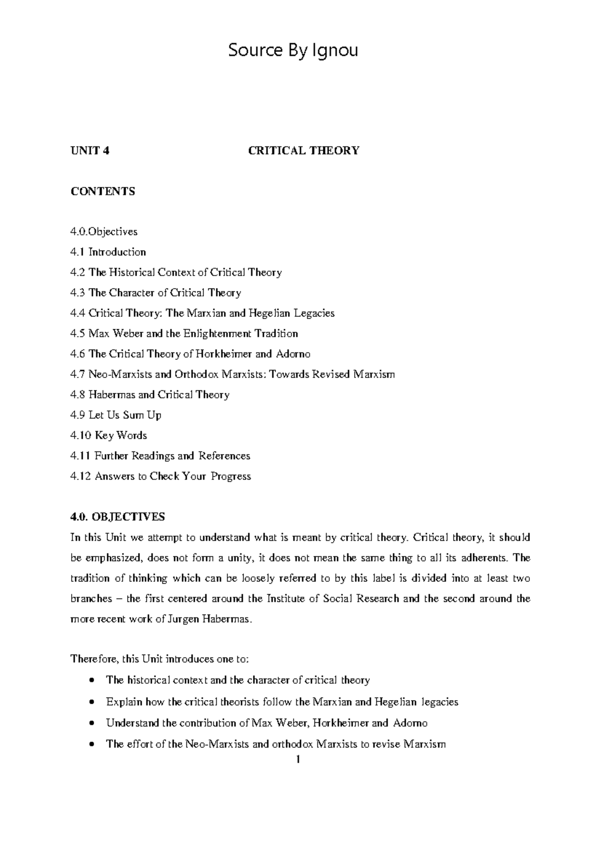 critical-theory-for-upsc-unit-4-critical-theory-contents-4-0-4