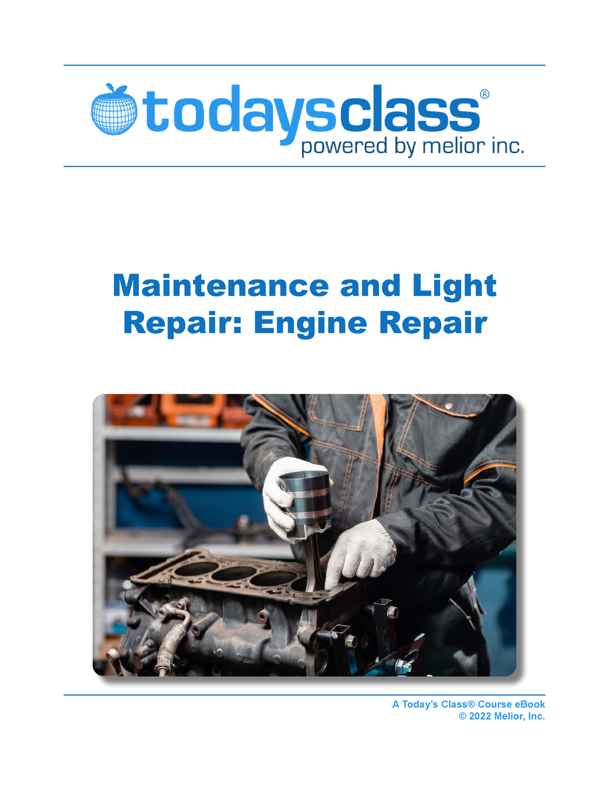 Engine e Book - cool - Maintenance and Light Repair: Engine Repair A ...