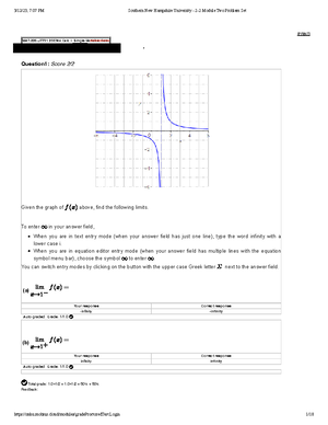 Mat 225 Calc l 4 2 Module Four Problem Set - ####### [PRINT] MAT-225 ...